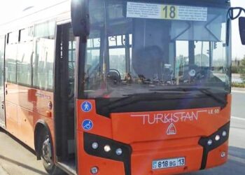 ТҮРКІСТАН АВТОПАРКІ 10 ЖАҢА АВТОБУСПЕН ТОЛЫҚТЫ