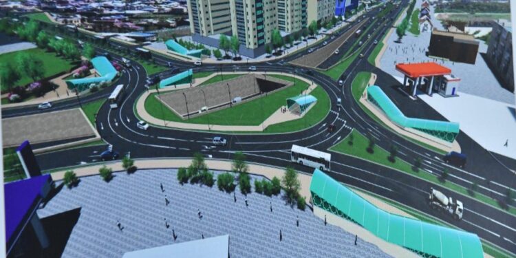 ҚАЛА ӘКІМІ ҚОНАЕВ-РЫСҚҰЛОВ КӨШЕЛЕРІНІҢ ҚИЫЛЫСЫНДАҒЫ ЖОЛАЙРЫҚ ҚҰРЫЛЫСЫН БАҚЫЛАДЫ