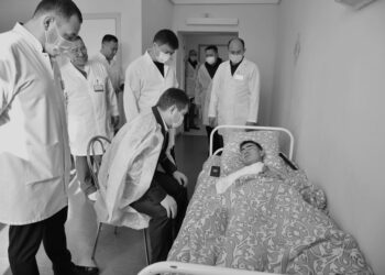 ШЫМКЕНТ ӘКІМІ ЖАРАҚАТ АЛҒАН ТӘРТІП САҚШЫЛАРЫНЫҢ ЖАҒДАЙЫН БІЛДІ