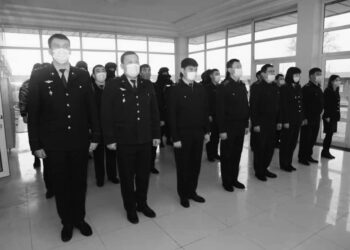 ТҮРКІСТАН ОБЛЫСЫНЫҢ ПОЛИЦЕЙЛЕРІ ҚЫЗМЕТ БАБЫНДА ҚАЙТЫС БОЛҒАН ҚЫЗМЕТТЕСТЕРІН ЕСКЕ АЛДЫ