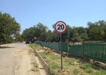 Келес ауданында жол белгілері қойылуда
