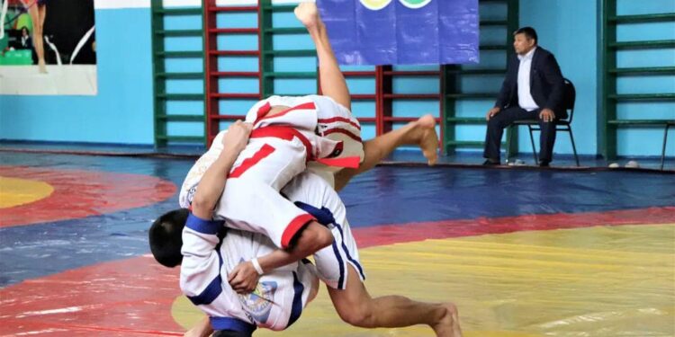 Түркістан: Кентауда қазақ күресінен «Жас барыс» турнирі өтті