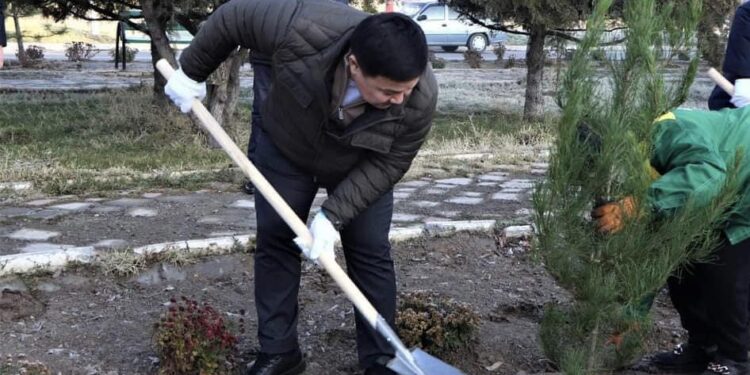Түркістан: Кентауда «Көгалдандыру – көптің ісі» атты тал егу акциясы өтті
