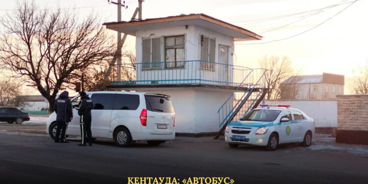 Кентауда: «Автобус» жедел профилактикалық іс-шарасы өткізілуде