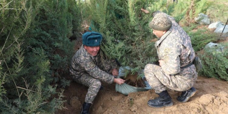 Түркістан: Арысты абаттандыруға әскерилер де атсалысты