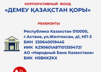 «Демеу Қазақстан Қоры» тасқыннан зардап шеккендерге көмектеспек