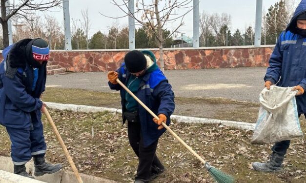 АБАЙ АУДАНЫ: АСАР ТҰРҒЫНДАРЫ ТАЗАЛЫҚ АКЦИЯСЫНА ҮЛЕС ҚОСТЫ
