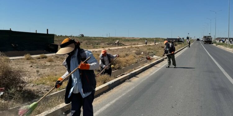 Еңбекші ауданында «Таза Қазақстан» аясында ауқымды сенбілік өтті