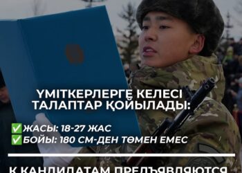 Идет отбор призывников на срочную воинскую службу в ряды Службы государственной охраны Республики Казахстан.