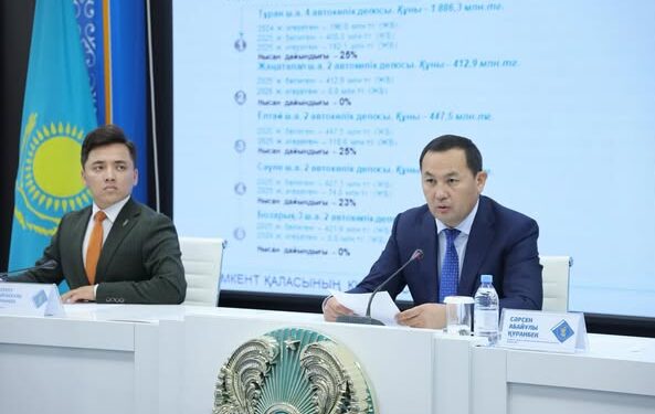 ШЫМКЕНТТЕ АУЫР ЖҮК КӨЛІКТЕРІНЕ БАҚЫЛАУ КҮШЕЙТІЛЕДІ