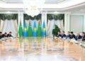 Қазақстан мен Түрікменстан президенттері кеңейтілген құрамда келіссөз жүргізді