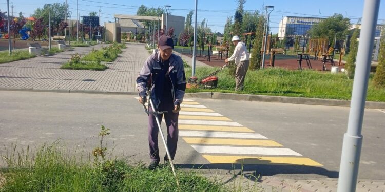 САУРАН: АБАТТАНДЫРУ ЖӘНЕ ТАЗАЛЫҚ ЖҰМЫСТАРЫ ЖҮРГІЗІЛУДЕ