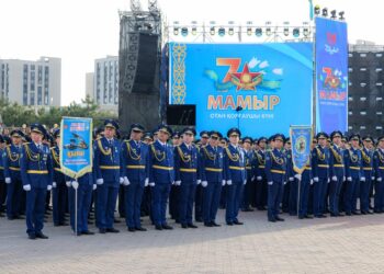 Шымкентте Отан қорғаушы күніне арналған ауқымды мерекелік іс-шара өтті