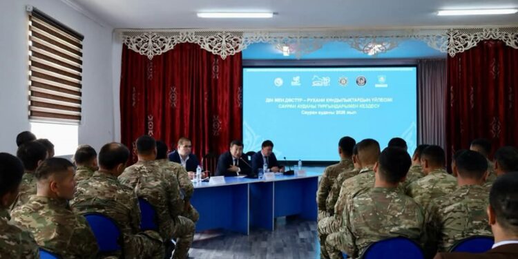 САУРАН АУДАНДЫҚ ТӨТЕНШЕ ЖАҒДАЙЛАР БӨЛІМІНДЕ КЕЗДЕСУ ӨТТІ