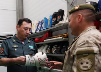 Бас қолбасшының бақылауында: Ұлттық ұланның Жетісудағы әскери бөлімі тексерілді.