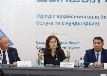 ТҮРКІСТАНДА «ӘДІЛЕТТІ ҚОҒАМҒА – ШЫНШЫЛ СӨЗ» ЖИНАҒЫНА АРНАЛҒАН ЖИЫН ӨТТІ