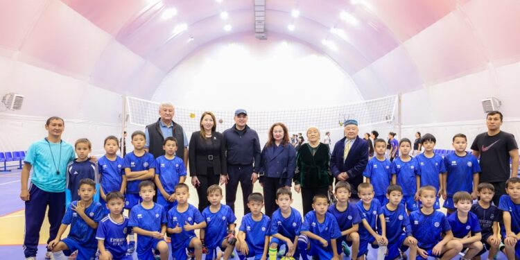ЕКІ ЖАҢА МОДУЛЬДІ СПОРТ ЗАЛЫ АШЫЛДЫ