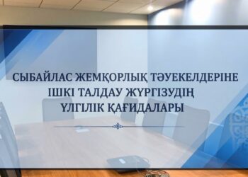 СЫБАЙЛАС ЖЕМҚОРЛЫҚ ТӘУЕКЕЛДЕРІНЕ ІШКІ ТАЛДАУ ЖҮРГІЗУДІҢ ҮЛГІЛІК ҚАҒИДАЛАРЫНА ТОЛЫҚТЫРУЛАР ЕНГІЗІЛДІ